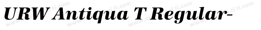 URW Antiqua T Regular字体转换